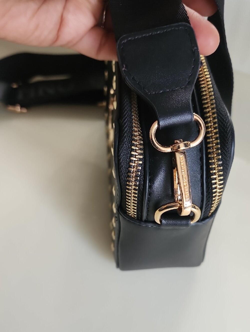 Valentino Black Crossbody Bag with Gold Hardware - Picture 5 of 12